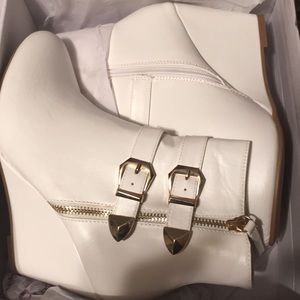 White Forever Heels